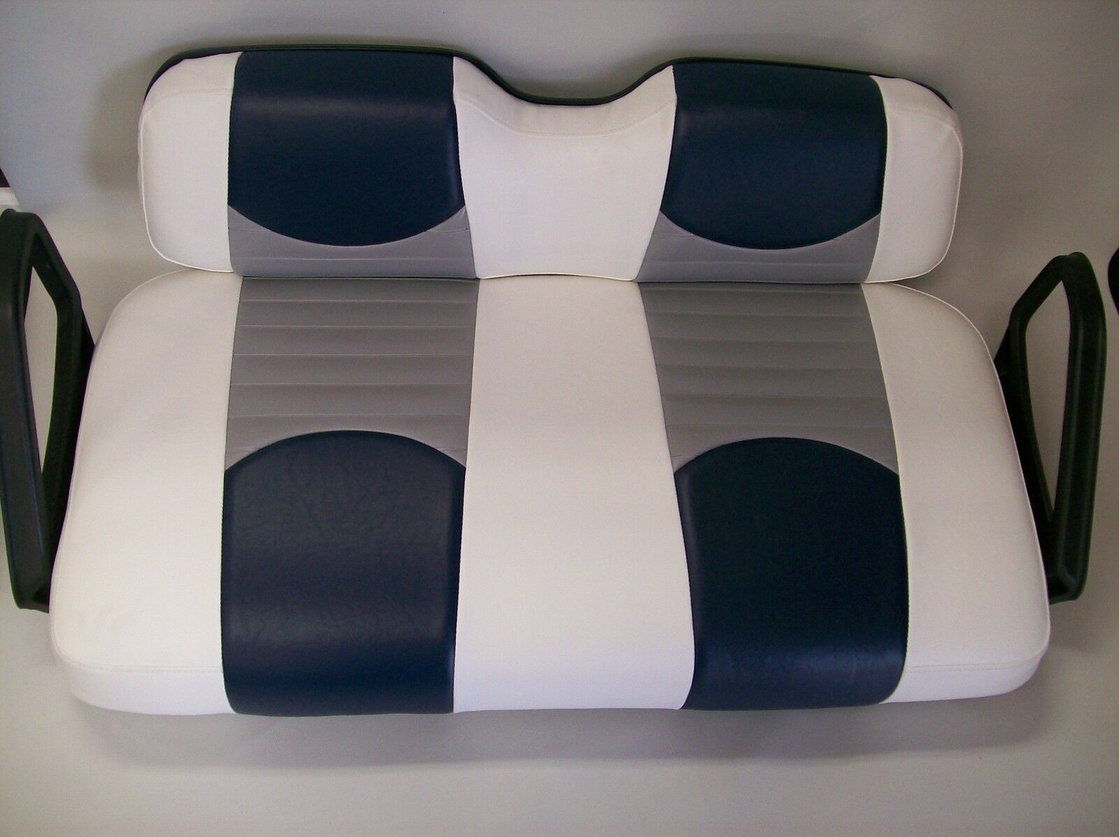 Custom Golf Cart Front Seat Replacement & Custom Deluxe Covers Set (Tri  Color)
